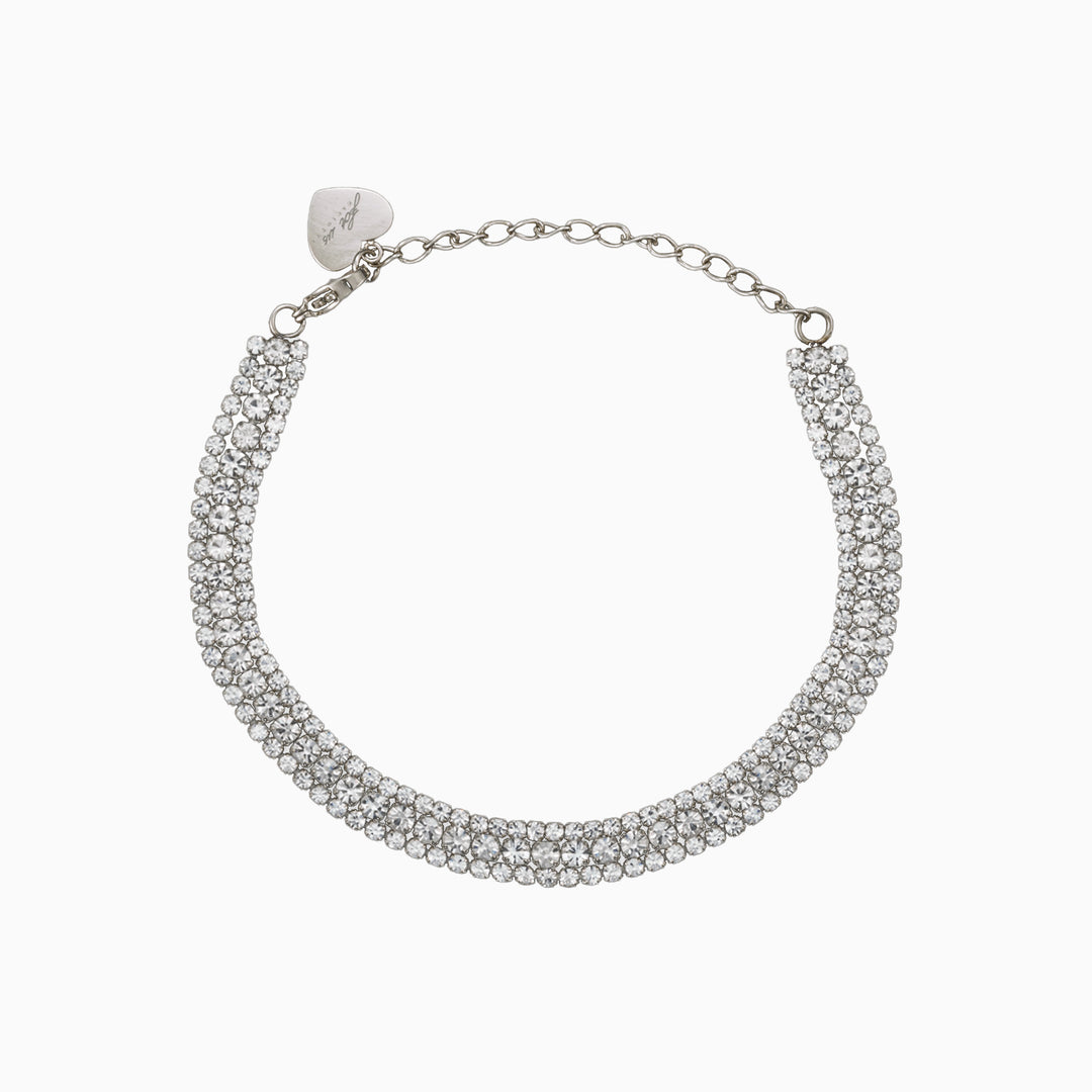 Bracciale Donna con Tripla Fila di Zirconi