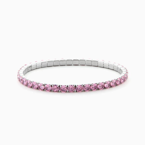 Bracciale Tennis da Donna con Zirconi Rosa
