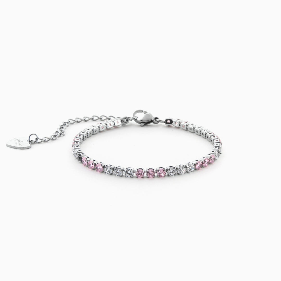 Bracciale in Acciaio con zirconi