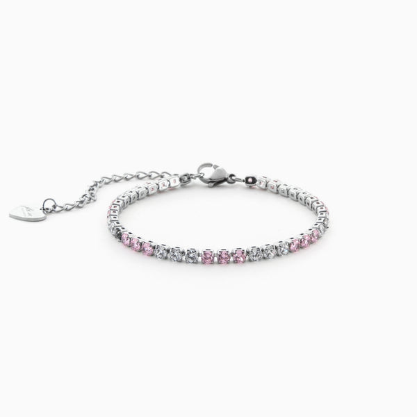 Bracciale in Acciaio con zirconi
