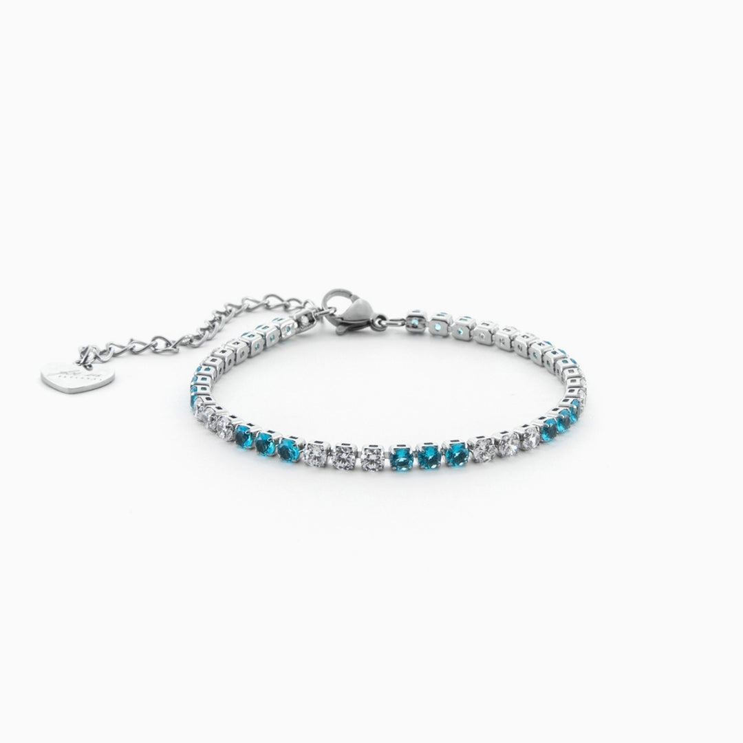Bracciale in Acciaio con zirconi