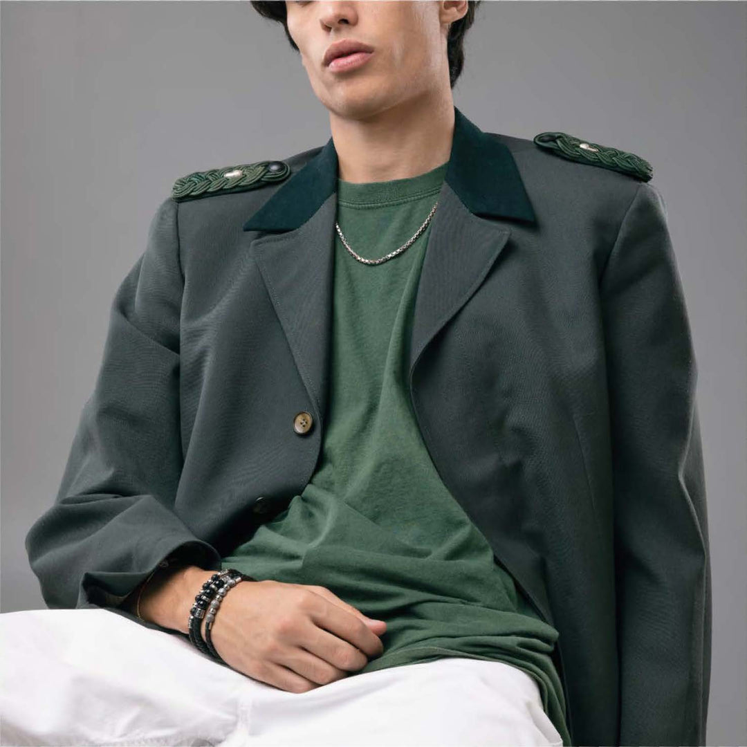 Collana Uomo Acciaio Bicolore Oro Rosa