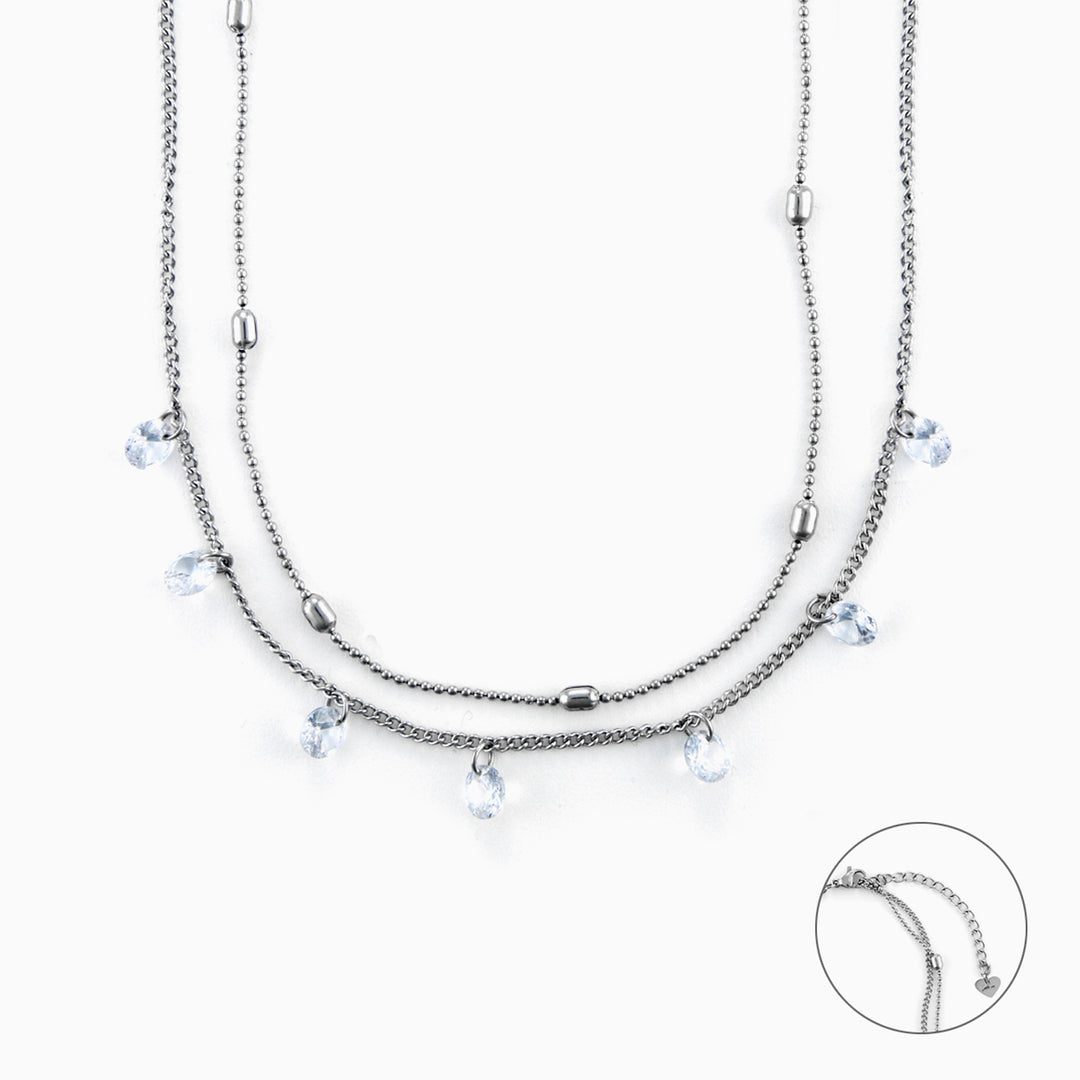 Collana da donna con cristalli pendenti