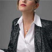 Orecchini in argento Pendenti con Perla Bianca