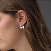 Orecchini in argento Donna con Perla Bianca